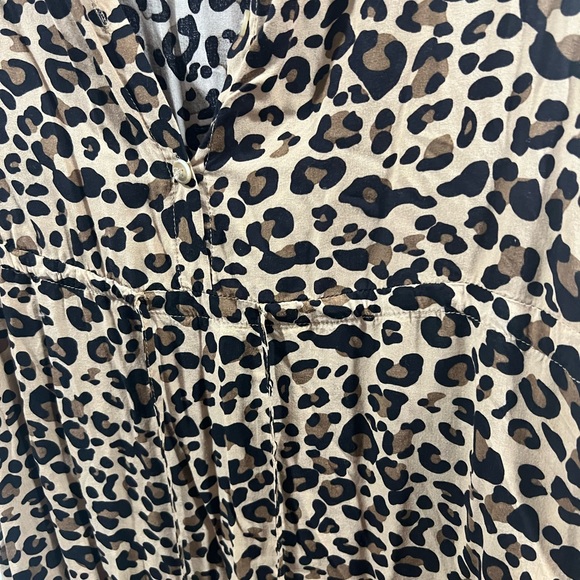 Midi Length Leopard Print Dress - Picture 3 of 3